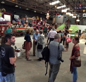 Krewe du Vieux warehouse, where Slow Fish 2016 attendees got an eyeful in New Orleans.